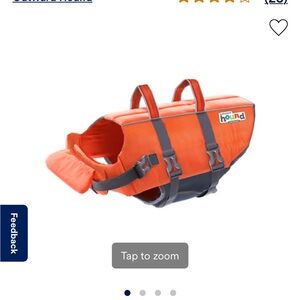 🎁🌞NWOT Outward Hound Orange Dog Life Jacket